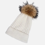 Soft Angora Pompom Knitted Beanie