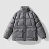 Brown Utility Streetwear Puffer Jacket