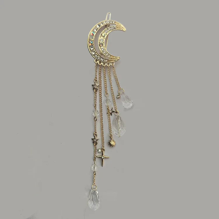 Haarspange mit Mondlicht-Kette