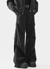 Acradic Avant-Garde Wide-Leg Utility Pants