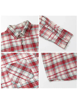 Style yourself in this oversized blue plaid flannel shirt, designed with a relaxed drop-shoulder fit for the perfect grunge-inspired streetwear aesthetic.