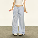 Retro Thin Plaid Casual Loose Pants