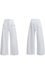 Cargo-Jeans mit Kontrastnähten