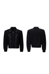 Bestickte, mehrlagige, kurze Jacke