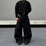 Men's Shadow Rivet Wide-Leg Jeans