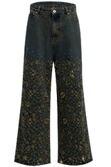 Vintage-Jeans mit Used-Look und geradem Schnitt 