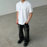 Shadowcore Minimalist Polo Shirt
