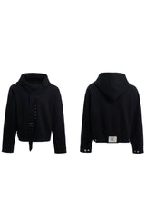 Layered Ribbon Hoodie