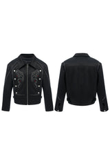 Paillettenbestickte Trainingsjacke 
