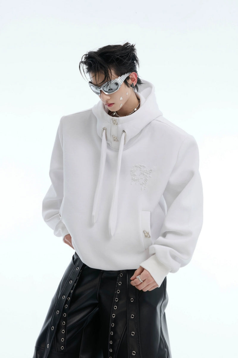 Pearl Accent Padded Hoodie