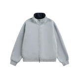 Dual-Tone Varsity Zip Hoodie