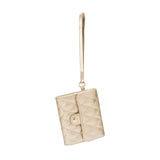 Golden Purr Luxe Faux‑Fur Charm Tote