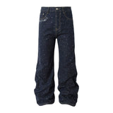 Crystal Speckled Wide Leg Jeans