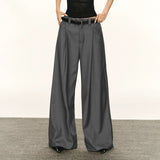 Retro Loose Wide-leg Tailored Trousers