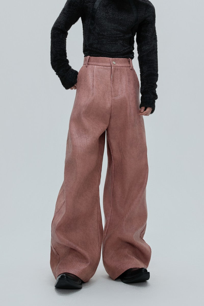 Gewachste Biker-Lederhose 