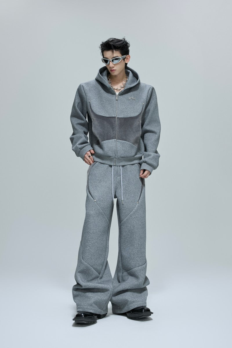 Jogginghose mit Fellbesatz 