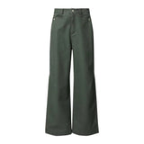 Wide-Leg Workwear Denim Jeans