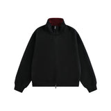 Dual-Tone Varsity Zip Hoodie