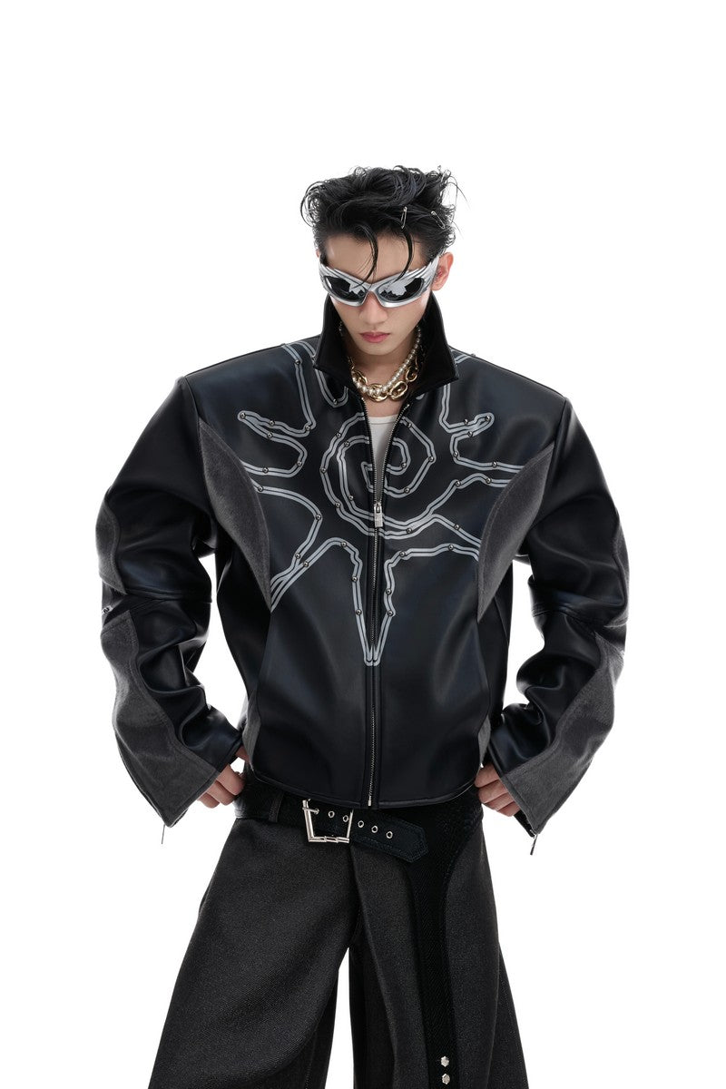 Dekonstruierte Nietenjacke