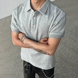 Shadowcore Minimalist Polo Shirt