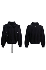 Convertible Cape-Style Zip Hoodie