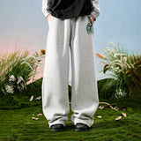 American Drawstring Relaxed Wide-Leg Sweatpants