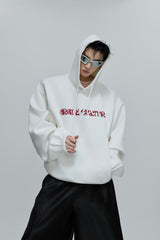 Beaded Embroidered Oversized Hoodie