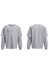 Colorblock Layered Crewneck Sweatshirt