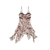No Romance Floral or Leopard Handkerchief-Hem Camisole