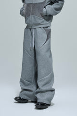 Jogginghose mit Fellbesatz 