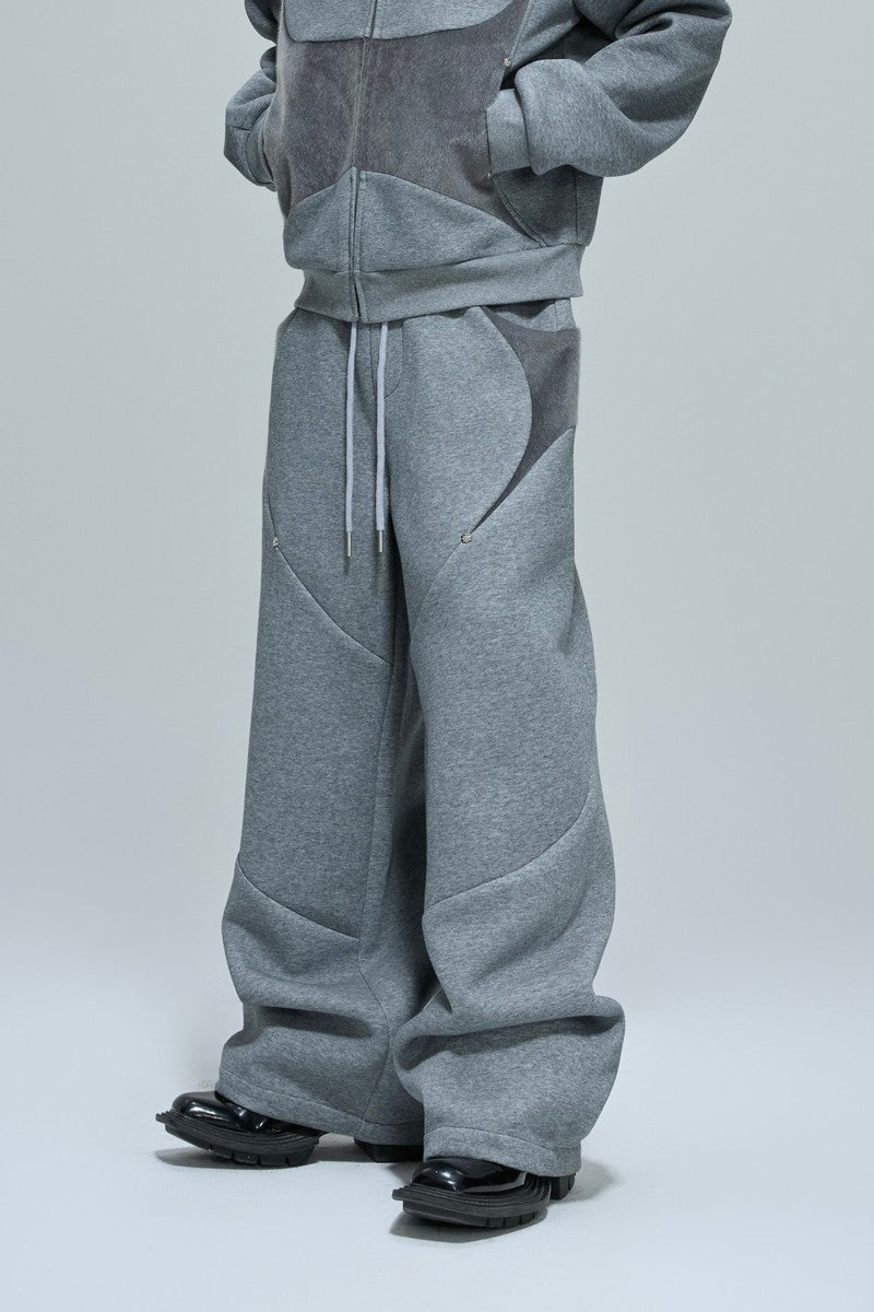 Jogginghose mit Fellbesatz 