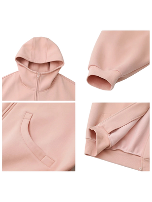 Master the urban aesthetic with this oversized high-neck zip-up hoodie, offering premium warmth and a relaxed fit for everyday wear.