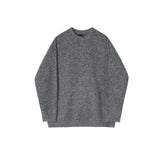 Trendiger, lockerer Wollpullover im koreanischen Stil