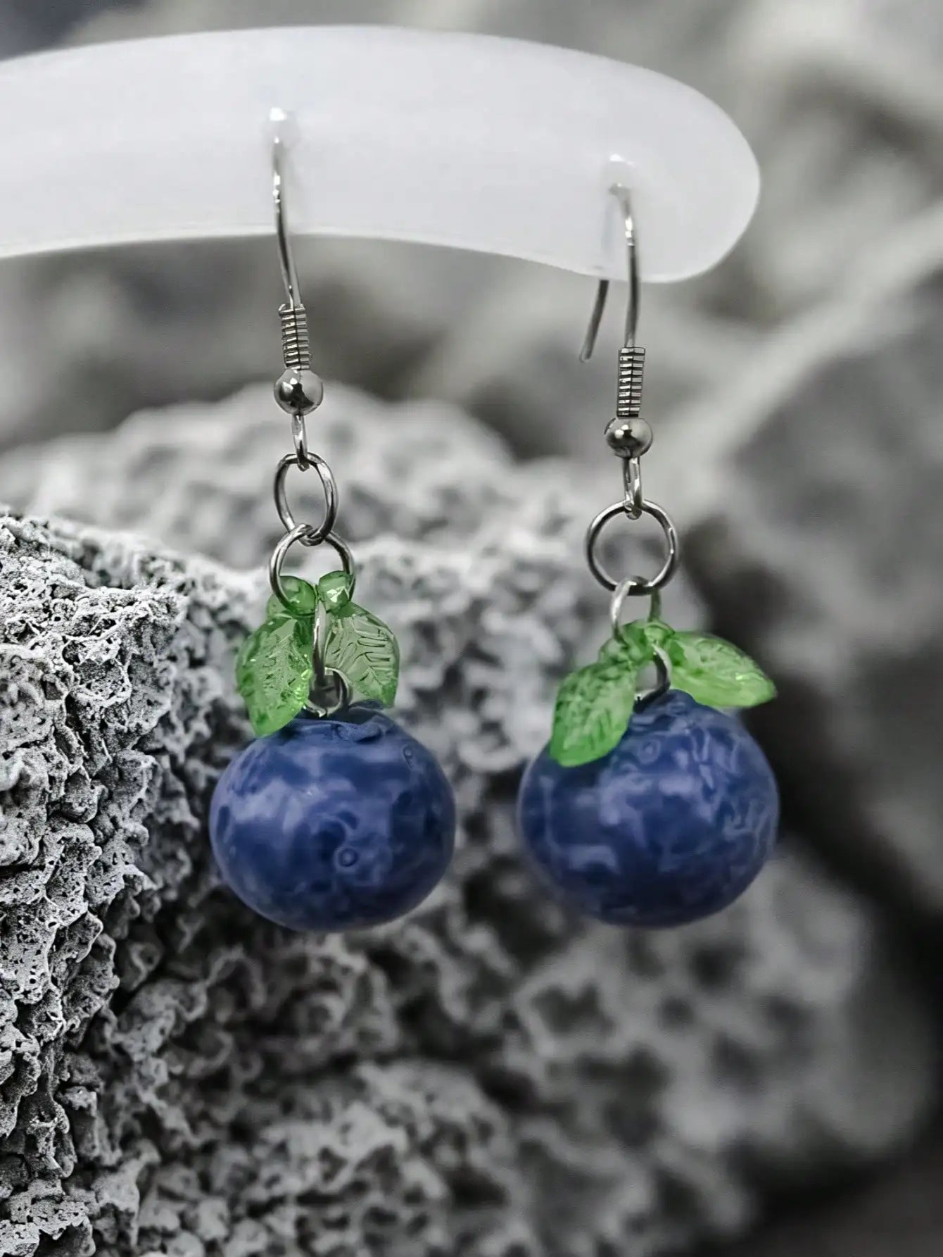 Everyday Realistic Fun Blueberry Earrings