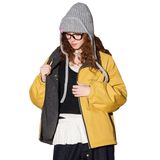 Wendbare amerikanische Vintage-Winterjacke für Damen