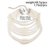 Elegant Imitation Pearl Beads Chain Necklace