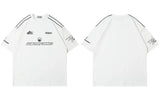 Cozy Oversized Racing Style Graphic Cotton T-Shirt