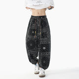 Chinese Style Printed Lantern Harem Pants