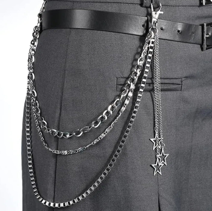 Y2K Star Punk Jeans Chain