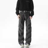 Vintage Hip Hop Falten-Jeans
