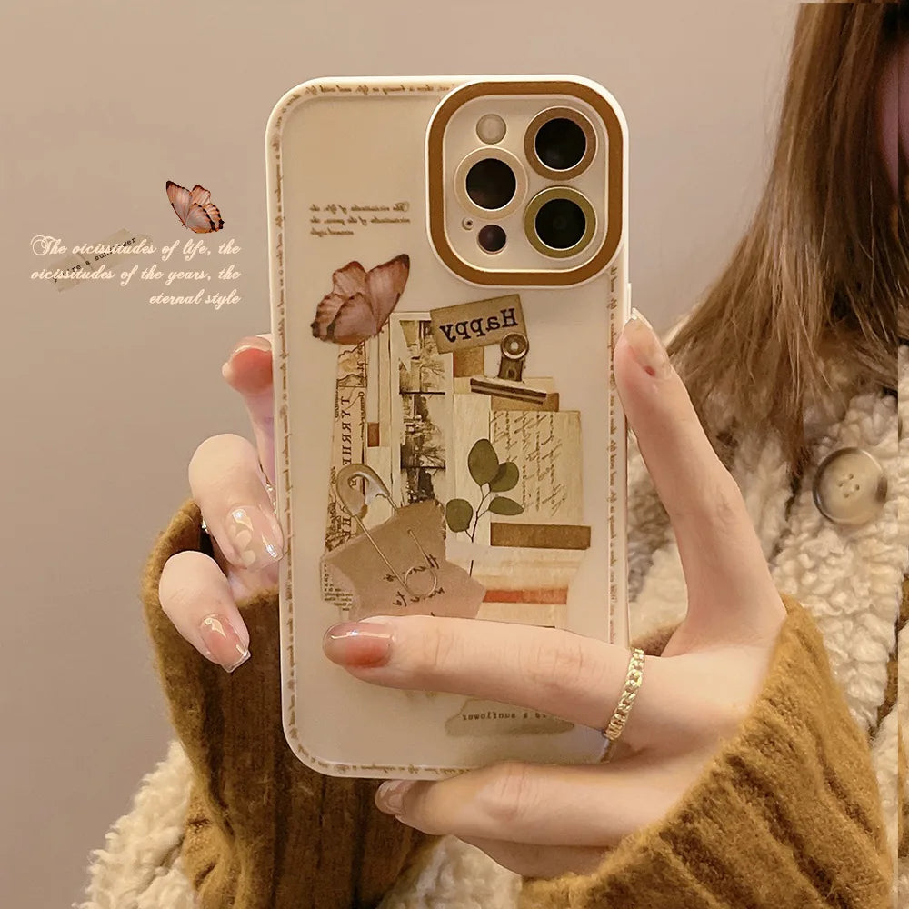 Vintage Artistic Pattern Phone Case For iPhone