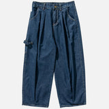 Jeans cargo larges en denim style streetwear