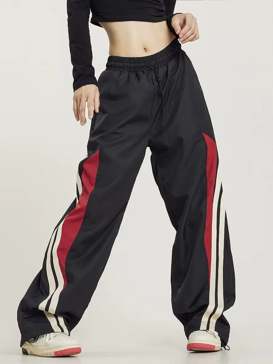 Y2K Oversize-Jogginghose mit Streifen