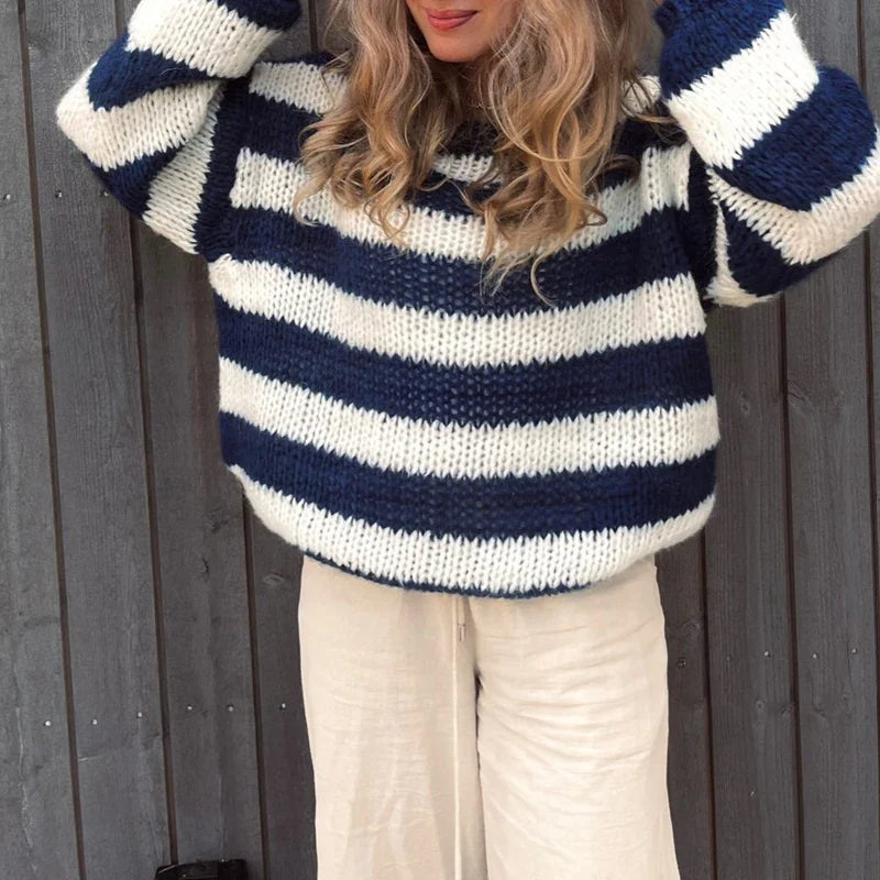 Lockerer Vintage-Y2K-Pullover
