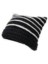 Cute Cat Ears Striped Beanie