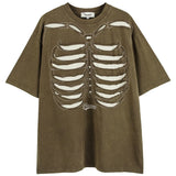 Y2K Skeleton Chest Tee