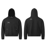 Metal Logo Star Moon Printed Hoodie
