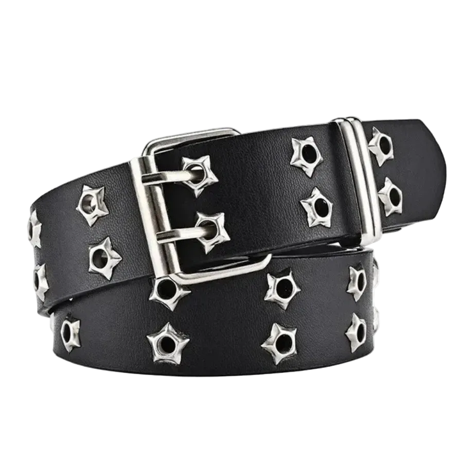 Y2k Cyber Star Rivet Goth Belt
