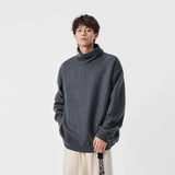 Gemütlicher, gerippter Rollkragenpullover
