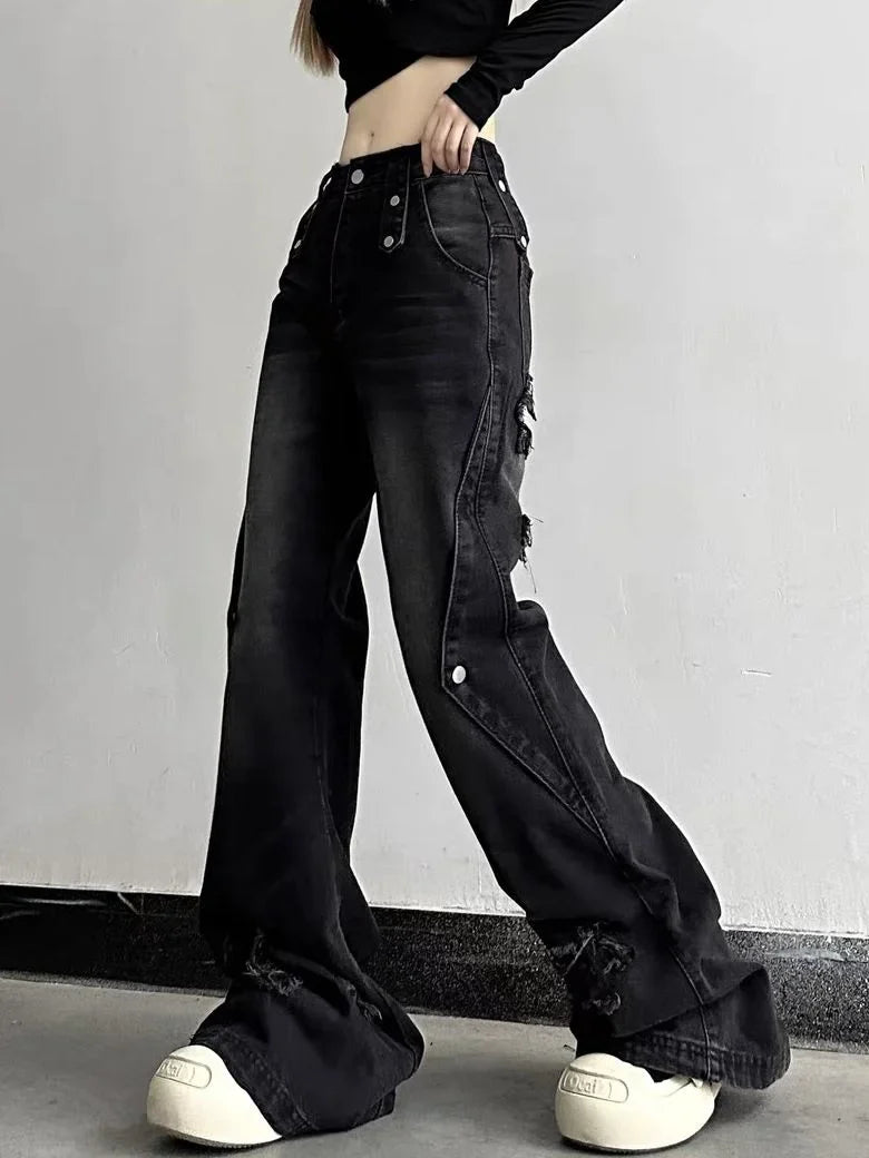 Cool High Waist Wide Leg Jeans